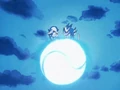 Goku and Pan prepare a combined Kamehameha