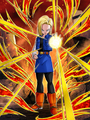 Careless Destruction Android 18 (Future) japanese card from Dokkan Battle