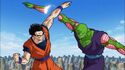 Gohan slices off Piccolo's arm