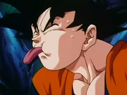 Kakarot's huge tongue