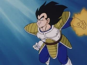 Vegeta charges another Shine Shot