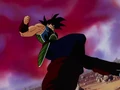 Bardock prepares a Full-Power Energy Wave