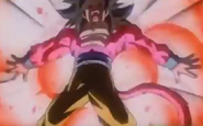 Goku battered by Baby's Reverse Shot