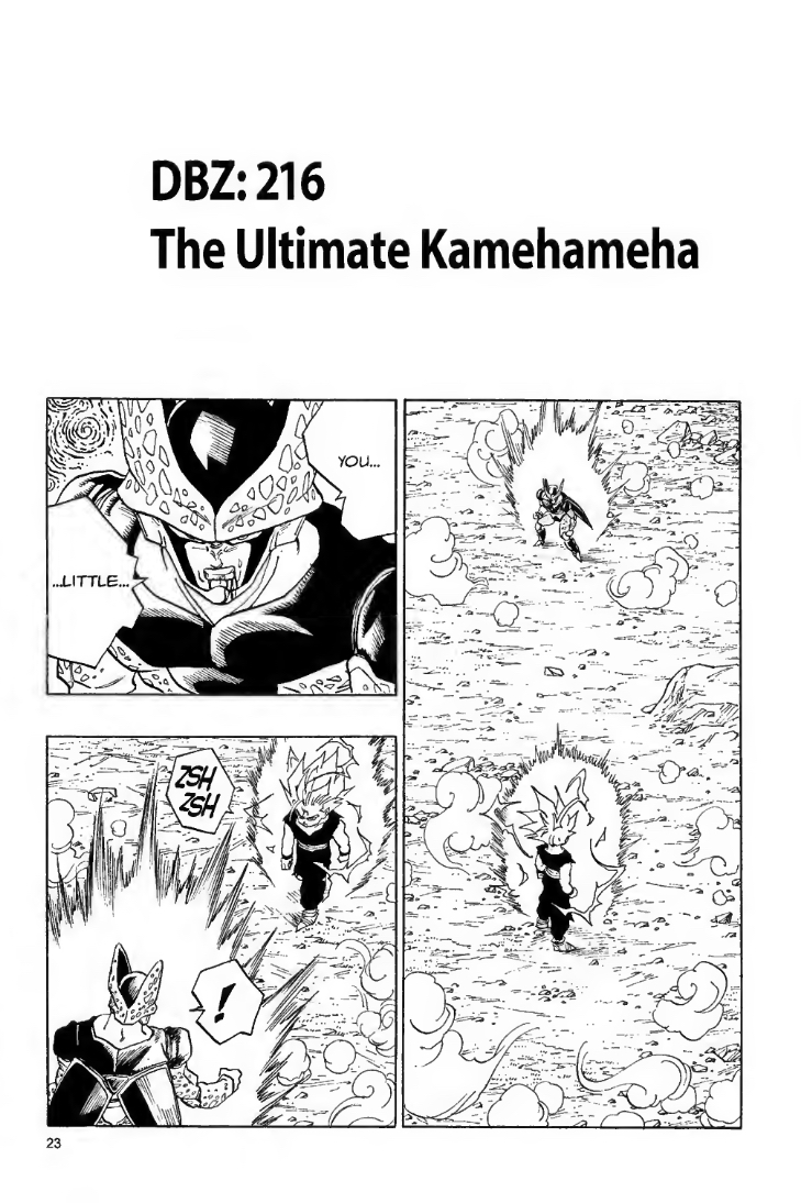 Dragon Ball Z Father Son Kamehameha Goku and Gohan Manga Panel