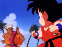 Goku e Nam pronti a combattere