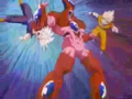 Hatchiyack knocks out Gohan while fighting with Goku