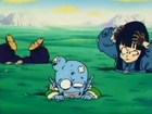 The Pilaf Gang thrown out of their airship by King Piccolo