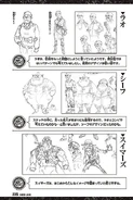Bocetos recogidos en el volumen en formato kanzenban.