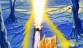 Goku fires an energy attack