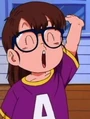 Arale excited for class