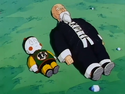 Chiaotzu and Roshi's corpses