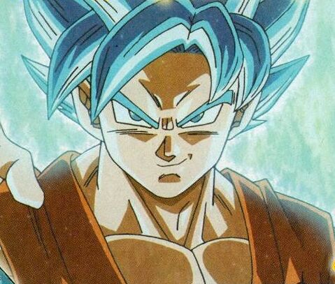 Cabelo do goku super sayajin blue