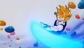 Vegeta fires an energy attack at Super Janemba in Fusion Reborn