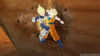 Vegeta traps Goku, Raging Blast