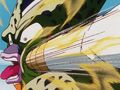 Cell kicked by Vegeta