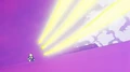 Gohan's blasts heading towards Goku