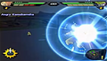 Goku charges an Angry Kamehameha in Budokai Tenkaichi 2