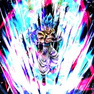 Full Character Illustration of SPARKING Legends Limited Super Saiyan God SS Gogeta (DBL30-01S)