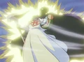 Kami electrocuted by the attack