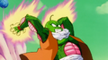 The Namekian about fire the Ki Blasts