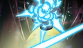 The Super Kamehameha destroys Raichi's Energy Shield