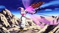 Super Buu charges a point blank blast