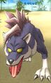 A Papaya Island wolf in Dragon Ball Online