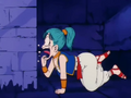 Bulma inside Pilaf's Castle