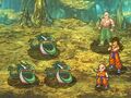 Z Fighters face Giant Snakes on Training Island