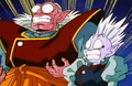 Supreme Kai and Kibito surprised to hear someone's voice behind them
