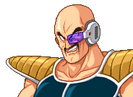 Nappa with his blue scouter in Attack of the Saiyans