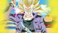 Super Saiyan 3 Future Trunks takes his sword