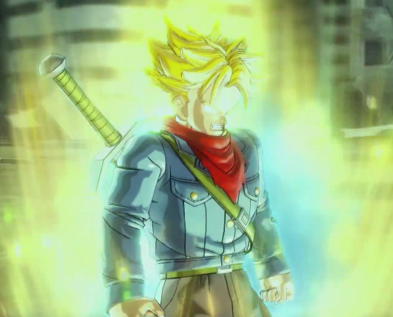 Trunks del futuro SSJ rage!! ( versión alternativa) Siguiendo el