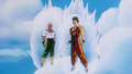 Tien and Yamcha meet up with the other Z Fighters