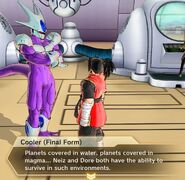 Xenoverse 2 - Cooler describes Dore and Neiz's homeplanets