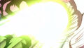 Trunks fires a blast at point blank range in Broly - Second Coming