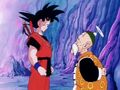 Son Gohan y su nieto Goku