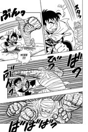 Yamcha and Bandages the Mummy battle