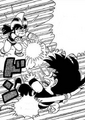 Chi-Chi hitting Goku