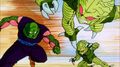 Piccolo fighting the Saibamen