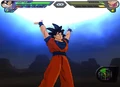 Goku carregando uma Genki-Dama