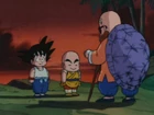 Master Roshi with his students for the first test