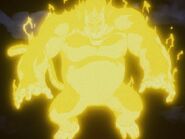 Golden Great Ape Vegeta prepares to transform into a Super Saiyan 4