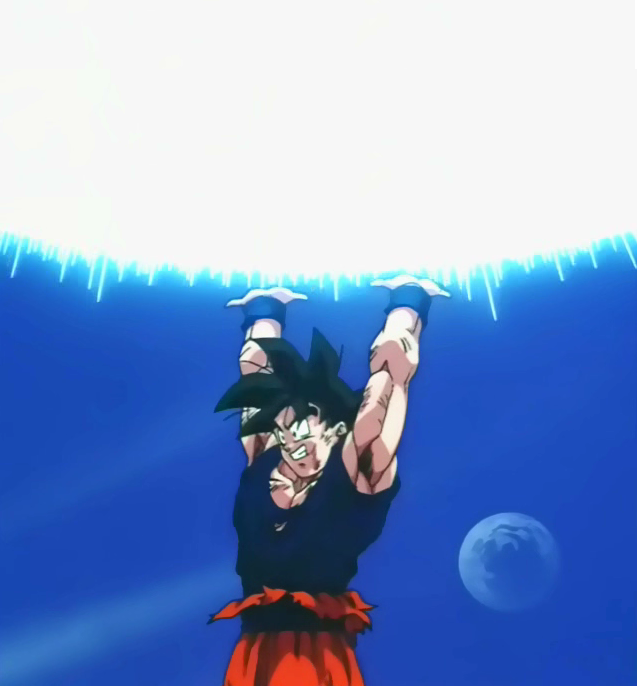 dbz goku spirit bomb