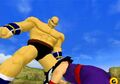 Nappa standing over Gohan