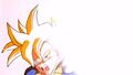 Gohan uses his Ki Blast to fry Goku's food instantly