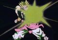 Broly powers up his Omega Blaster in Broly Second Coming