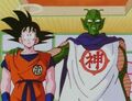 Goku and Kami at the Check-In Station