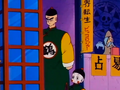 Tien and Chiaotzu stalk Jackie Chun