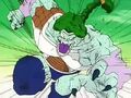 Zarbon rushes at Vegeta with rage